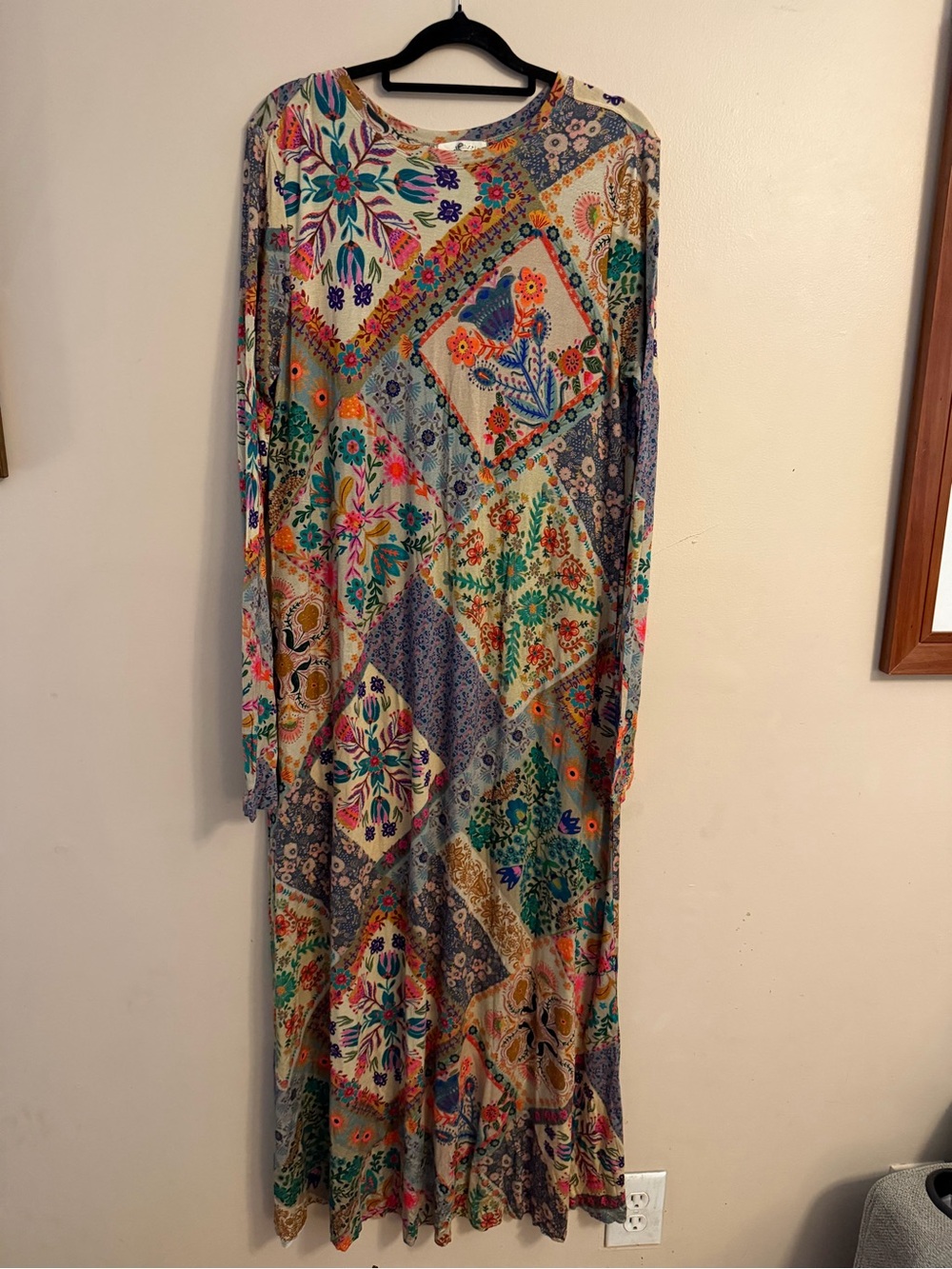 NATURAL LIFE Multicolor Floral Patchwork Maxi Dress